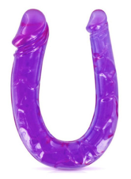 Double dong gode fléxible violet 29.5cm - CC570045